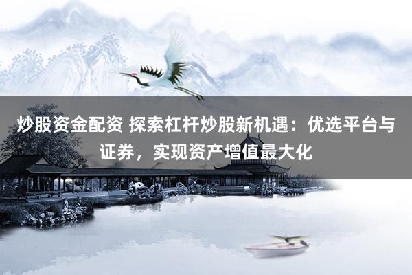 炒股资金配资 探索杠杆炒股新机遇：优选平台与证券，实现资产增值最大化