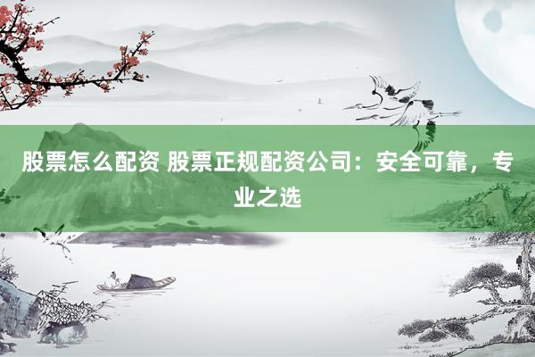 股票怎么配资 股票正规配资公司：安全可靠，专业之选