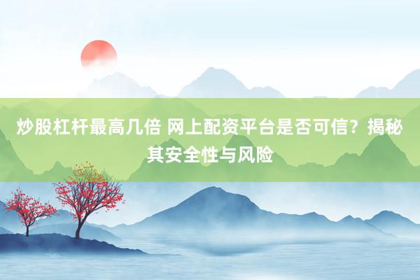 炒股杠杆最高几倍 网上配资平台是否可信？揭秘其安全性与风险