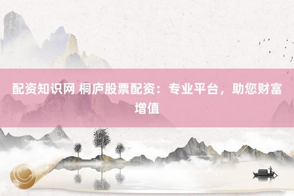 配资知识网 桐庐股票配资：专业平台，助您财富增值