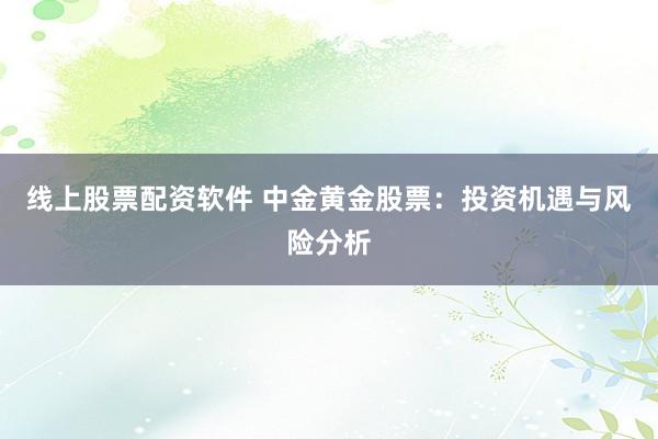 线上股票配资软件 中金黄金股票：投资机遇与风险分析