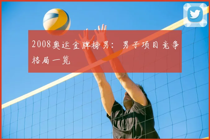 2008奥运金牌榜男：男子项目竞争格局一览